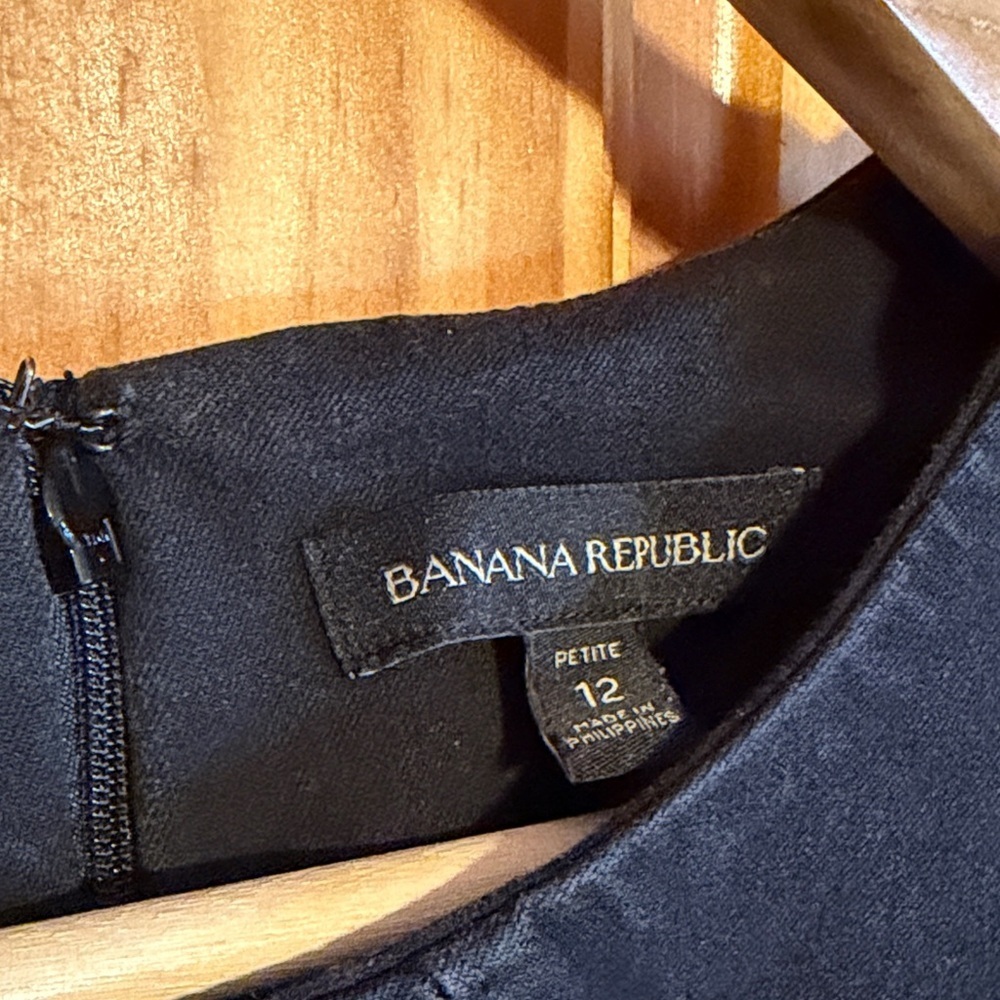 Banana Republic Elegant Black Mini Shift Dress - Picture 2 of 11